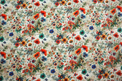 Baumwolljersey Digital Fina Flower