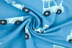 Baumwolljersey Blue Traktor