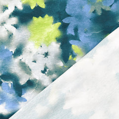 Baumwolljersey Digital Joy - blau