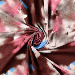 Baumwolljersey Digital Joy - weinrot