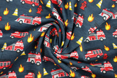 Baumwolljersey Löschfahrzeuge