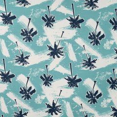 French Terry Palms Denim by Qjutie