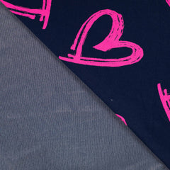Denim Jersey Neon Liebe