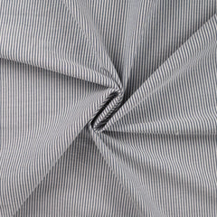 Baumwoll Seersucker Navy Stripes by Qjutie