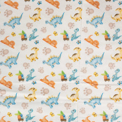 Flanell Digital Bunte Dinos