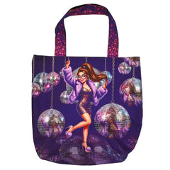 Canvas Taschenpanel Wendetasche - Disco Fever