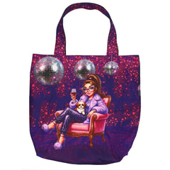 Canvas Taschenpanel Wendetasche - Disco Fever