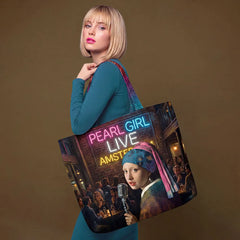 Canvas Taschenpanel Wendetasche - Pearl Girl