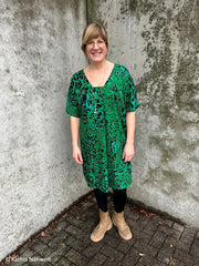 Viskose Webware Pop Art Waves by Thorsten Berger