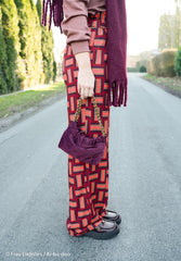 Viskosewebware Geoluxe Braid Stripe by ki-ba-doo - 338 burgundy