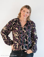 Viskosewebware Geoluxe Leo by ki-ba-doo - 938 bordeaux