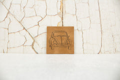 Kunstleder Label/Aufnäher Happiness Käfer