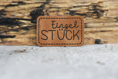 Kunstleder Label/Aufnäher Einzelstück