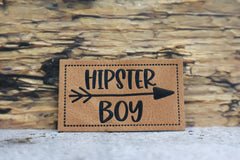 Kunstleder Label/Aufnäher Hipster Boy