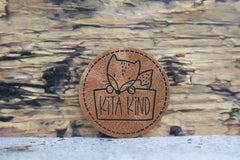 Kunstleder Label/Aufnäher Kita Kind