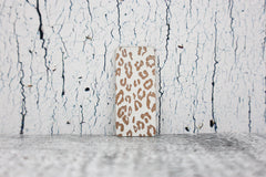 Kunstleder Label/Aufnäher Leo - weiß