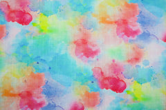 Leinen Baumwoll Mix Digital Flowing Batik