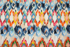 Leinen Baumwoll Mix Digital Indo Rauten