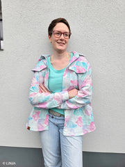 Double Slub Musselin Leo Print by Hip Som Hap