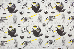 Lizenz Baumwoll Popeline Batman Streifen