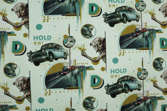 Lizenz Baumwolljersey Harry Potter Hogwarts Express - hellmint