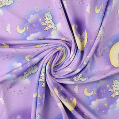 Lizenz Baumwolljersey Digital Glücksbärchen - flieder