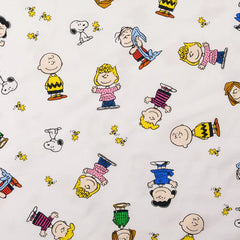 Lizenz Baumwolljersey Digital Peanuts - weiß