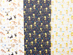 Lizenz Baumwoll Popeline Looney Tunes