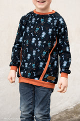 Baumwolljersey Hello Robot ! by Mrs. Mint Design