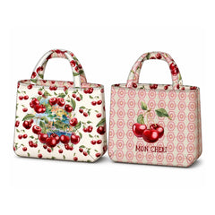 Canvas Taschenpanel Wendetasche by Stenzo - Kirschen