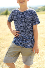 Baumwolljersey New Waves by Käselotti