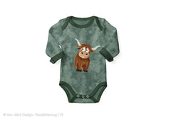 French Terry Holy Cow by mrs. Mint Design - 266 salbei