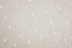 Double Gauze Musselin Cute Hearts