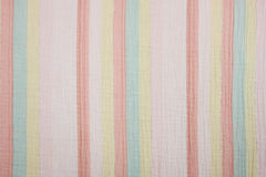 Double Gauze Musselin Silver Summer Stripes