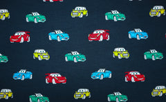 Baumwolljersey Niklas Cars - dunkelblau