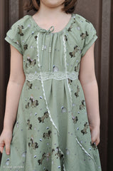 Baumwolljersey I love Ponys by Sabine Marschall salbei