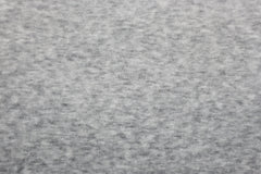 Reststück: 1,40m Nickistoff in hellgrau meliert