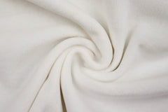 Reststück: 1,20m Nickistoff in wollweiß