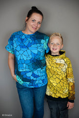 Baumwolljersey Mosaiik by Bienvenido Colorido