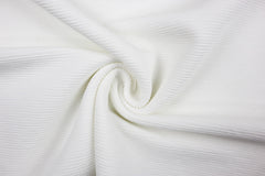 Ottoman Jersey Rippenoptik Oskar - wollweiß