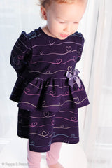 Baumwolljersey Scribble Hearts by Mrs Mint Design