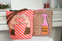Canvas Panel Cherry Picking Bag - "Bullshit Remover" + Herzhände