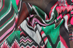 Polyester Peach Touch Digital Lines