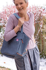 Kunstleder Denim Look Neptun