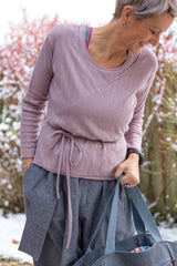 Baumwolljersey mit Lochstickerei Alina