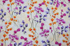 Viskose Webware Digital Blumenliebe