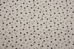 Rippen Cordstoff Blümchen