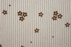 Rippen Cordstoff Blümchen