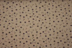 Rippen Cordstoff Blümchen