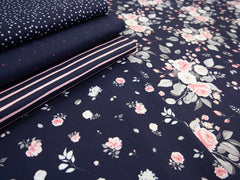 Baumwoll Webware Rose